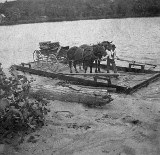 Levi Reid on his scow