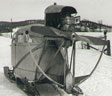 rear view of modified snowmobile