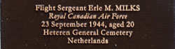 Chelsea Cenotaph Flight Sergeant Erle Mayne Milks